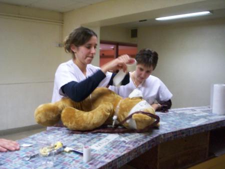 Julie en pleine concentration ...