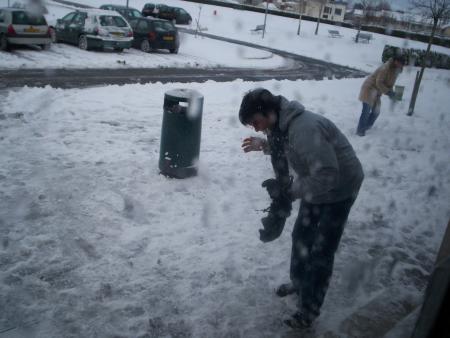 Eddy a même mangé un peu de neige !!!
